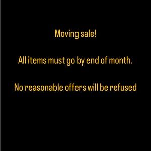 Moving sale!